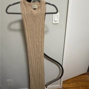 ALOHAS Shimmering Knit Top in Gold